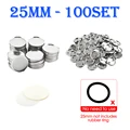 100pcs 25mm metal