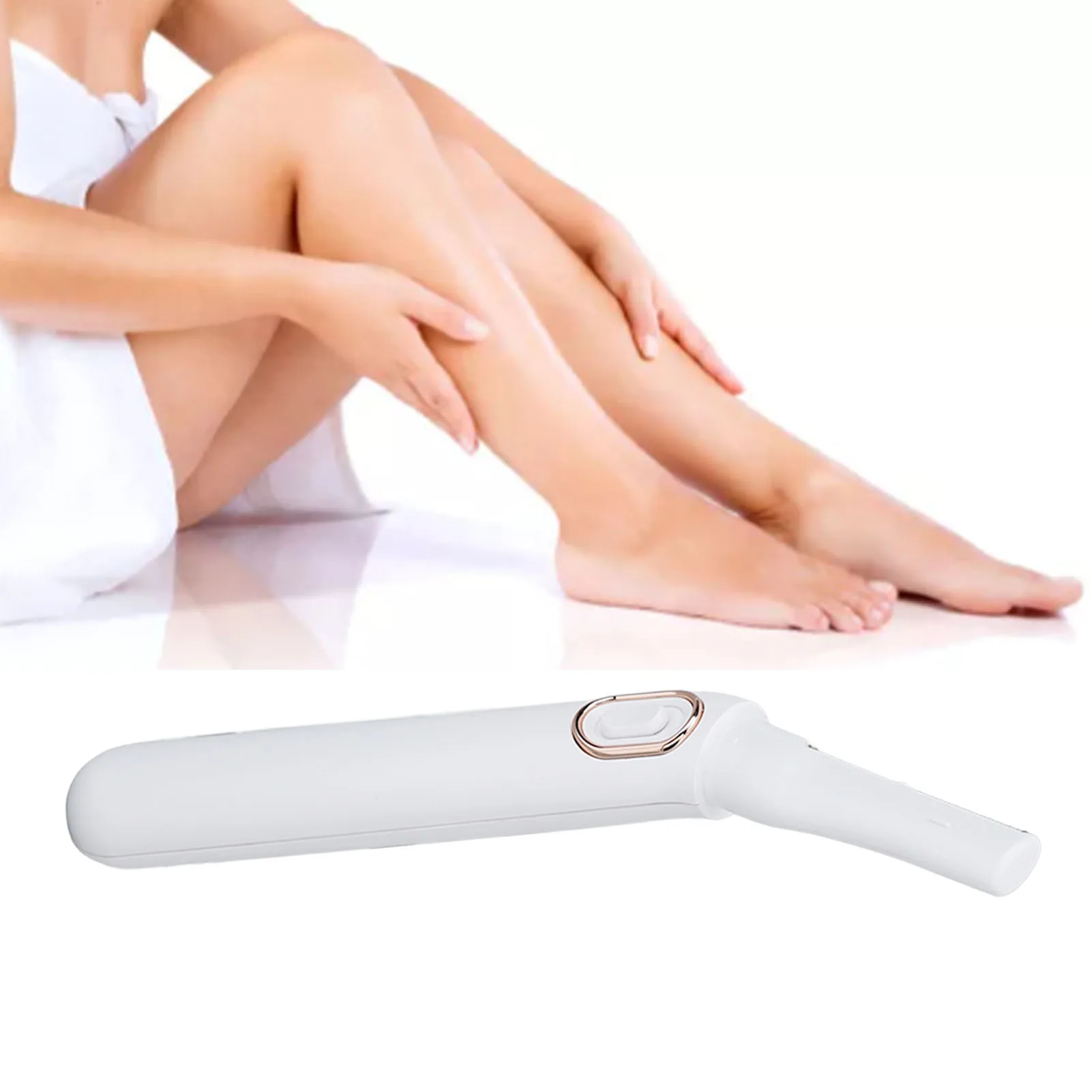 Bikini Line Shaver Dry Use Safe Angled Fit Portable Electric Bikini Trimmer with LED Light for Women Hair Removal