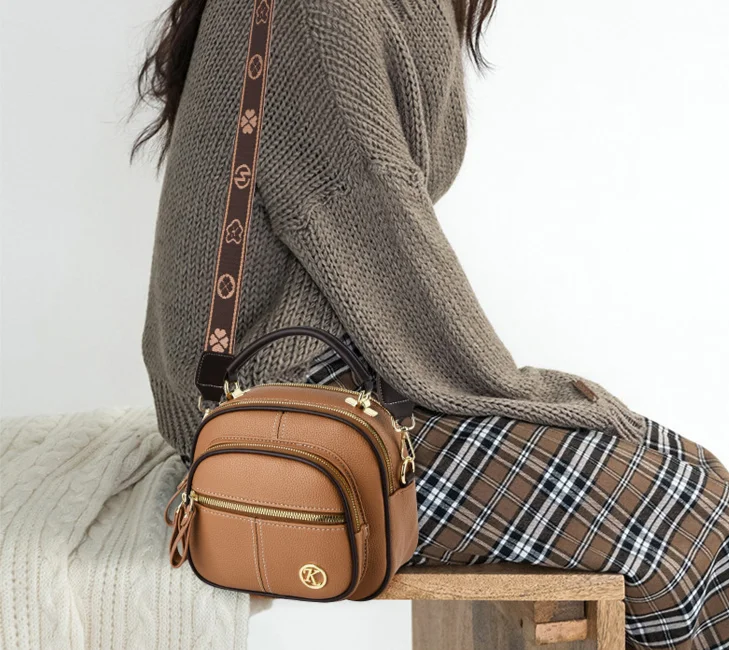 Bolso bandolera pequeño cuadrado de mano para mujer, versátil, nuevo, 2024_voghion.com