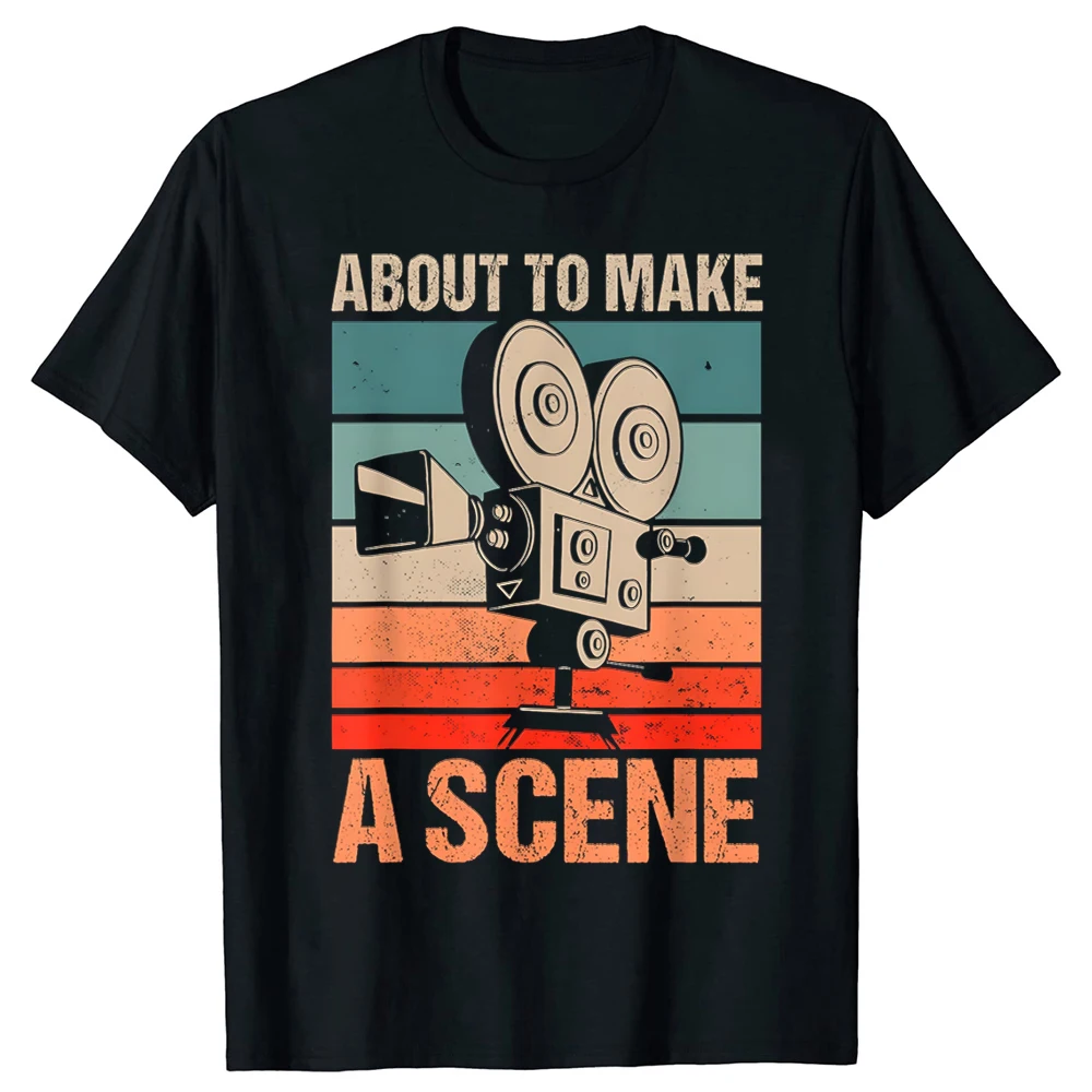 Filmautor Filmemacher Kameramann Editor T-Shirt Herrenbekleidung Mode T-Shirts Baumwolle Kurzarm Übergroßes T-Shirt Oberteile