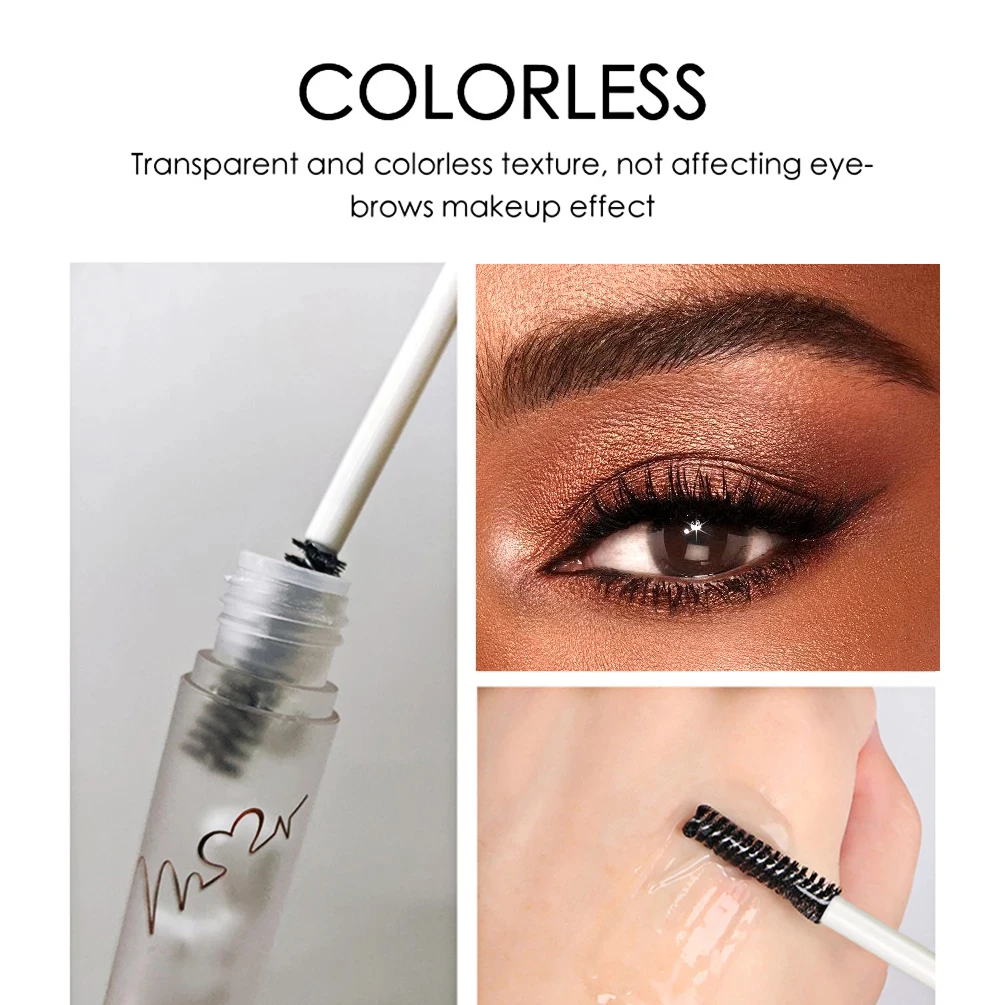 QIBEST Eyebrow Gel Styling Liquid Colorless Transparent Fixed Gel Waterproof Sweat-proof Eyebrow Repair Makeup Gel For Eyebrows 3