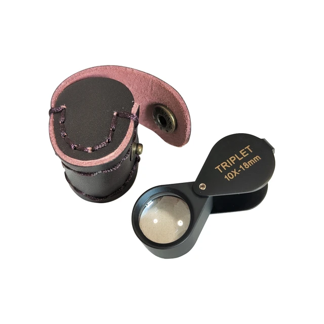 Jewelers Eye Loupe 30X Pocket Jewelry Loupe Jewelers Eye Magnifying Glass  Magnifier for Antiques Jewelry Coins Stamps