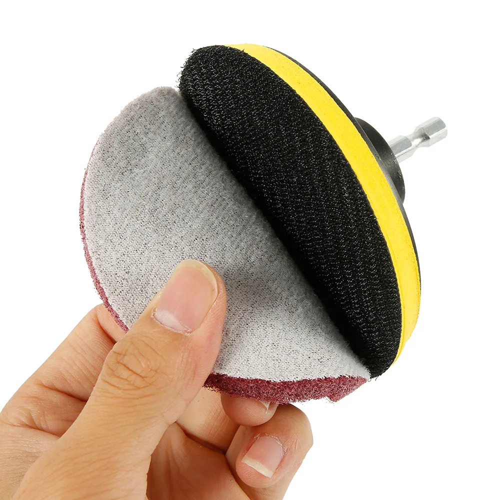 4Inch Drill Power Brush Electric Drill Brush Scrub Pads Scouring Pads Cleaning Household Cleaning Tool Floor Tub Polishing Pad