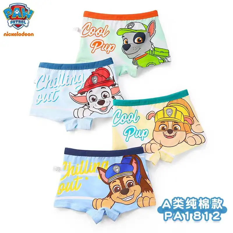 Boys Underwear Children Underwear Genuine Paw Patrol 4PCS/set Baby Boys Cartoon Underpants Kids Underwear Cotton Panties 2-8Y