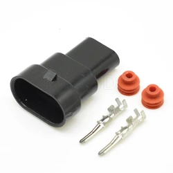 2 - Pin Waterproof Automotive Power Connector Set (1x male)