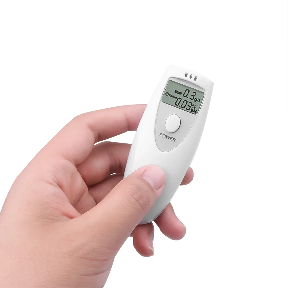 No Contacted Digital Alcohol Tester Portable Breath Alcohol Analyzer Breathalyzer Detector Detection LCD Screen alcohol tester breath alcohol tester