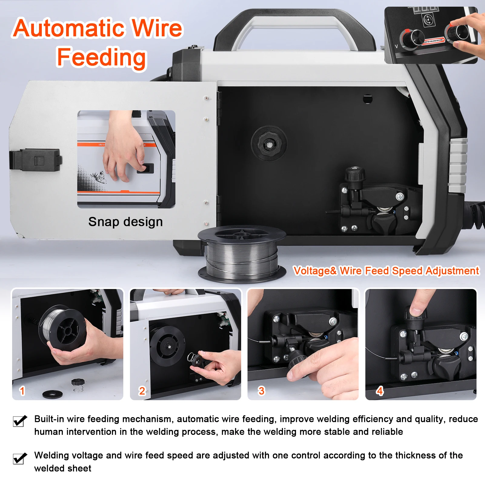 4in1 MIG MMA MAG TIG-160C Inverter Welders Multipurpose Portable Electric Welding Machine Intelligent Welders welding welders