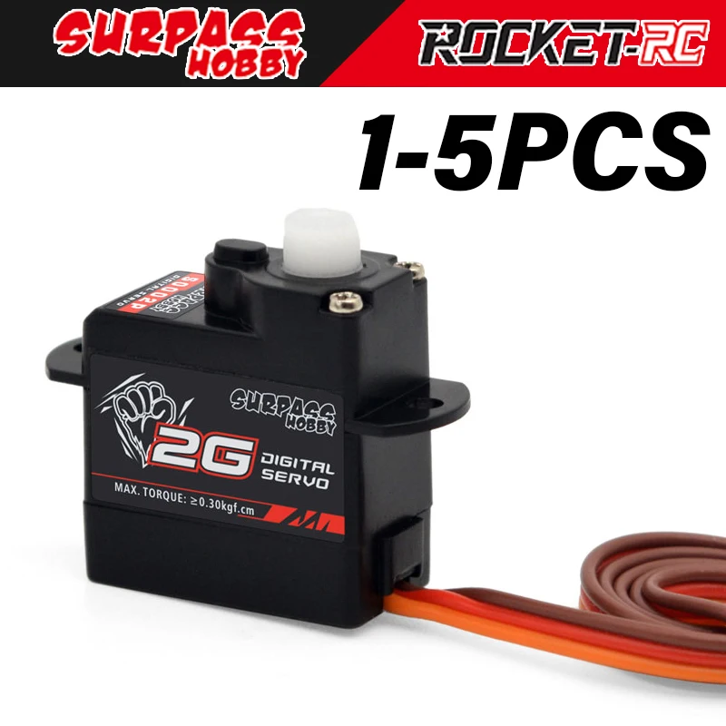 SurpassHobby5pcs2gDigitalServosMicroPlasticGearMiniServofor