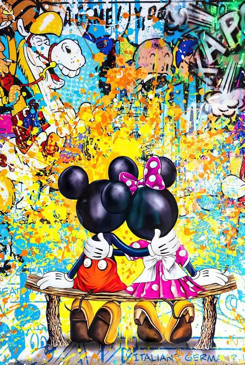 Disney Luxury Art Mickey Mouse And Donald Duck Fashion