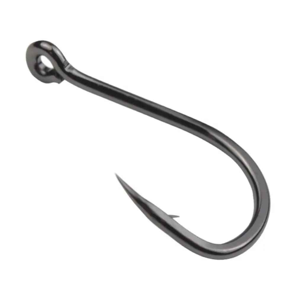 

50PCS Sharpened Fishing Hook with Barb High Carbon Steel Long Shank Fishhooks Strong Flat Single Fishhook Sea Fishing