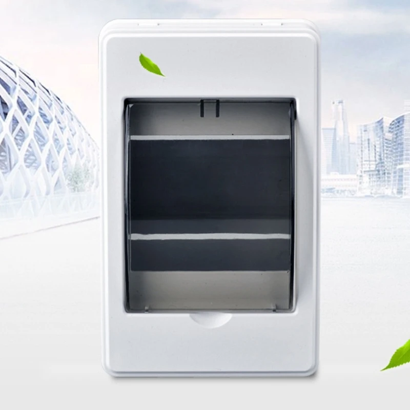 Circuit Breaker Box 4.72x2.95in 2-3 Way Junction Box Not Waterproof Distribution Protections Clear Cover electrical junction box electrical box electrical distribution box