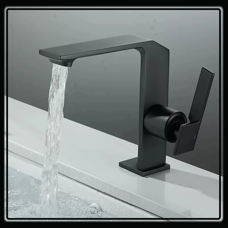 

Black Luxury Kitchen Gourmet Faucet Hot and Cold Sink Mixer Tap Brushed Gold Elbow Waterfall Tap Gun Gray Bathroom Basin Faucet