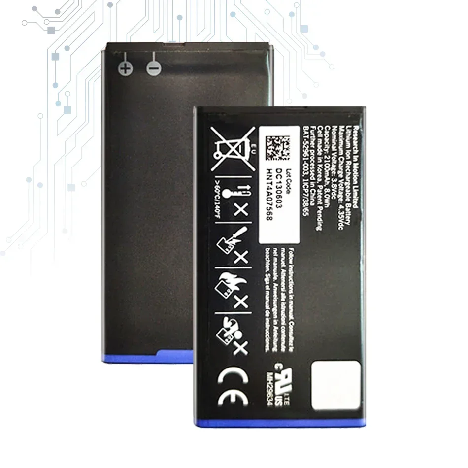Bat-52961-003 Batteria Di Ricambio Per Telefono Cellulare Per Blackberry Q10/Q10 Lte/Q10 Lte Sqn100-1 2100Mah