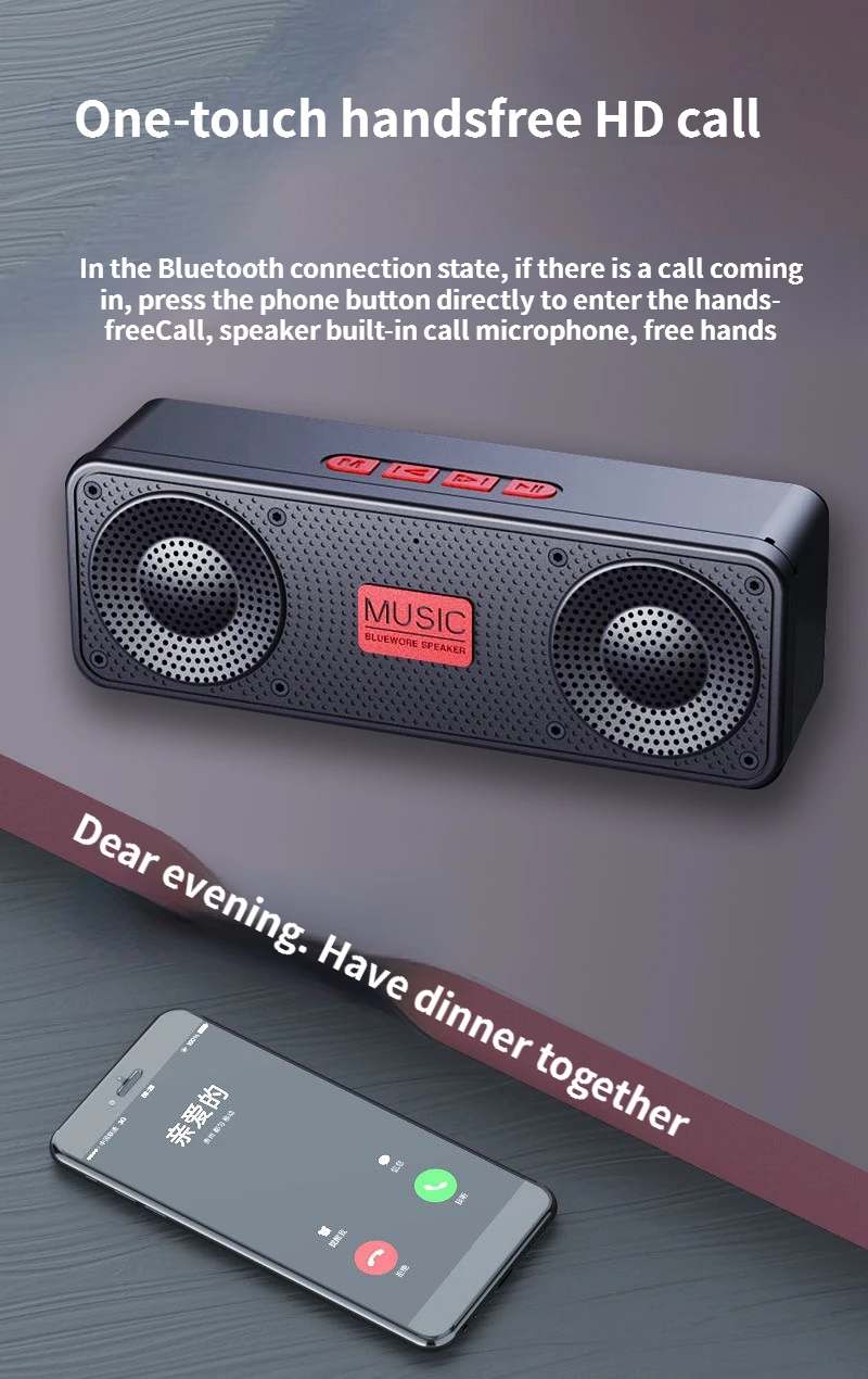 Bluetooth Speaker S18 Outdoor Portable Desktop Small Pc Soundbar