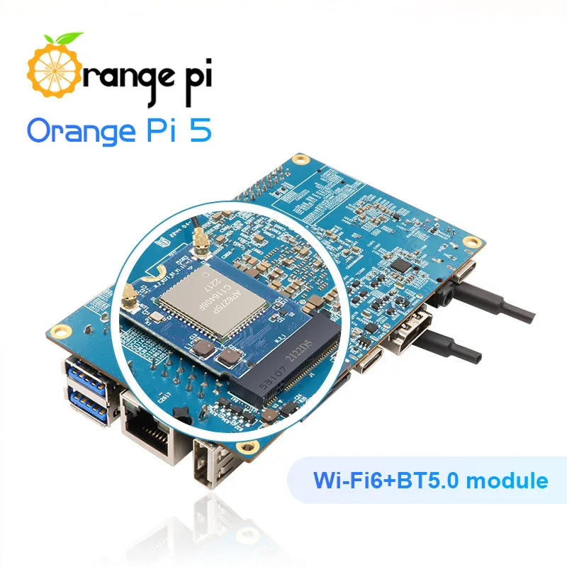 Orange Pi 5 + WIFI6-BT5.0    ǻ 8GB RAM RK3588S  8K  Orange Pi5   