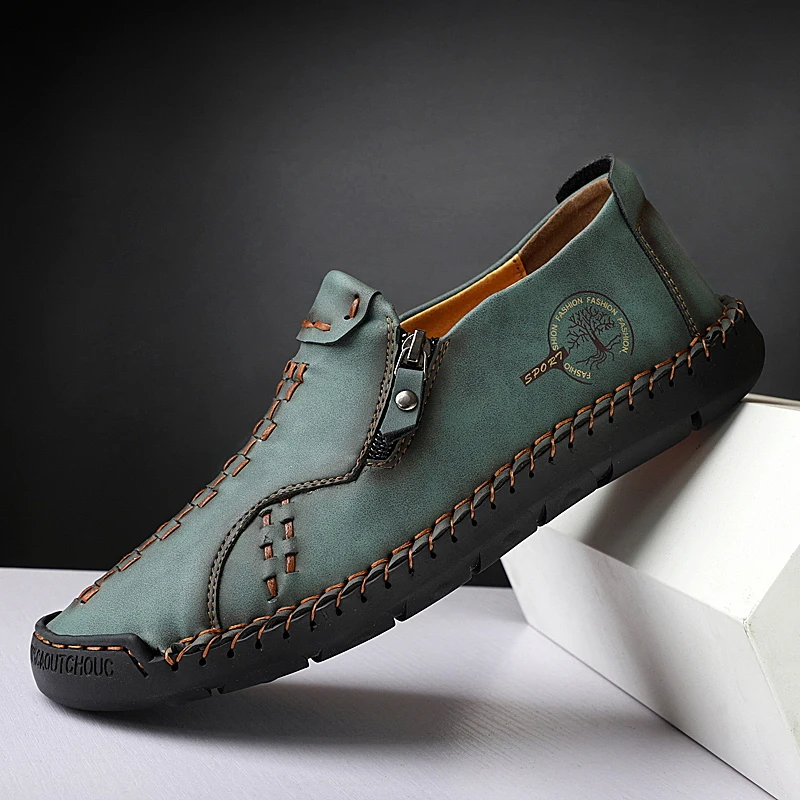 

Men's Plus Size Leather Shoes Outdoor Fashion Casual Men's Shoes Handmade Sewing Shoes