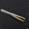 1PCS Eyebrow Tweezers Facial Hair Removal Clip Stainless Steel Flat Slant Tip Eyebrow Eyelash Makeup Tweezer Beauty Tools 2