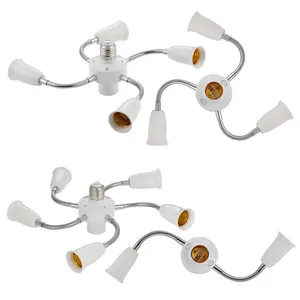Цоколь для светодиодных ламп 3 в 1, E26, E27, 7, 6, 5, 4, разветвитель, стандартный цоколь для лампы, преобразователь для домашнего коммерческого светильник щения