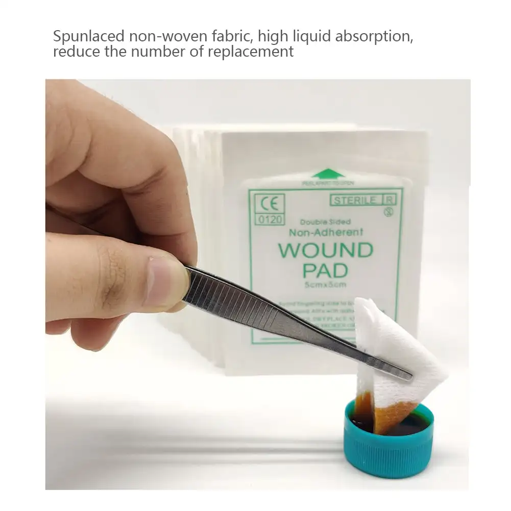 Wound Bandage Medical Wound Dressing First Aid Kit 50/100Pcs Gauze Pad First Aid Kit Waterproof Wound Dressing