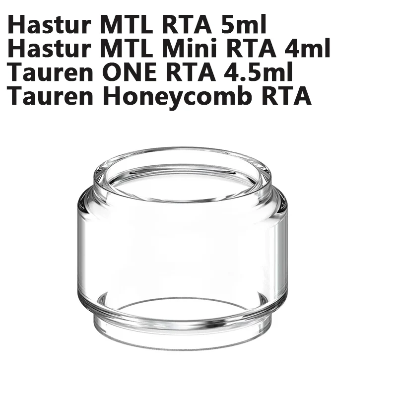 

Bubble Glass Tube for Hastur MTL RTA 5ml Hastur MTL Mini RTA Tauren ONE RTA Tauren Honeycomb RTA Replacement Glass Tank 5PCS