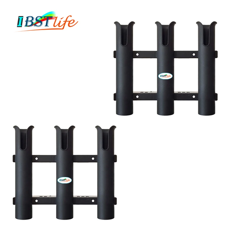 

Marine Boat Yacht Kayak Fishing Vertical 3 Link Rod Holder Organiser Pole Tube Mount Bracket Socket Rack Lure Pliers Storage