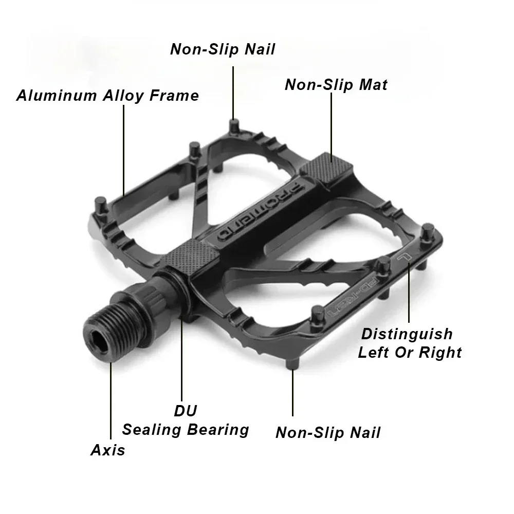 R27 Road Bicycle Pedal Non Slip DU Bearing Bike Pedal Light Weight Cycling Platform Classic Cycling Accessories Bicycle Pedals