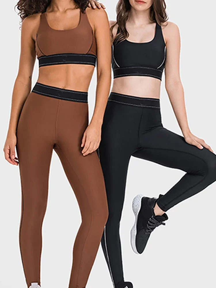 

Yoga Pants Nude Yoga Clothing Suit Sports and Fitness VestHigh Waist Elastic Waist Honey Peach Hip Sports Fitness Pants Women