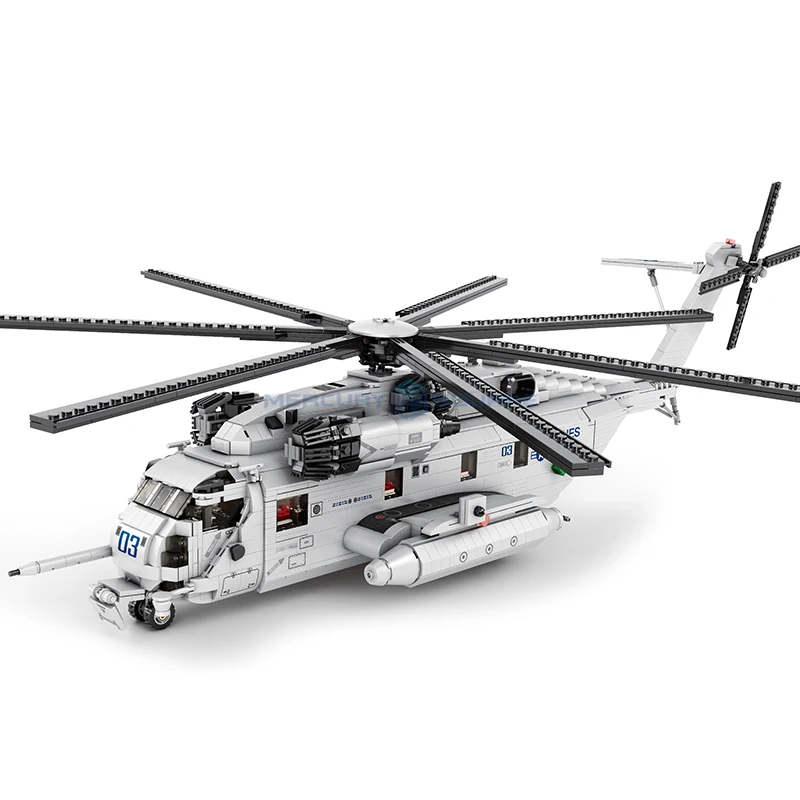 

CH-53 Transport Helicopter Building Blocks 33037 Military Fighter Model Bricks Army Plane High Tech Toy Boys Kids Gift Set