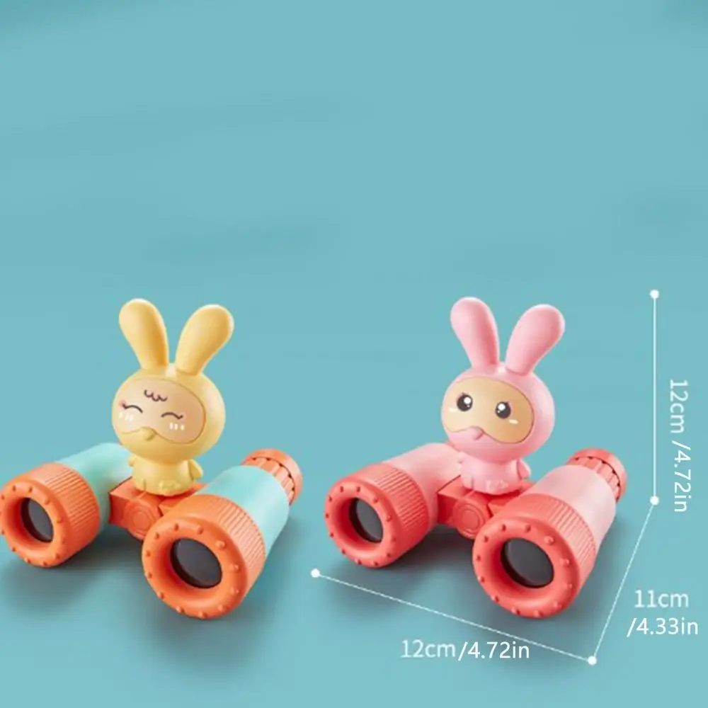 Removable Children Binocular Telescopes with A Whistle Science Exploration Rabbit Telescopes Plastic Cartoon Children Telescope