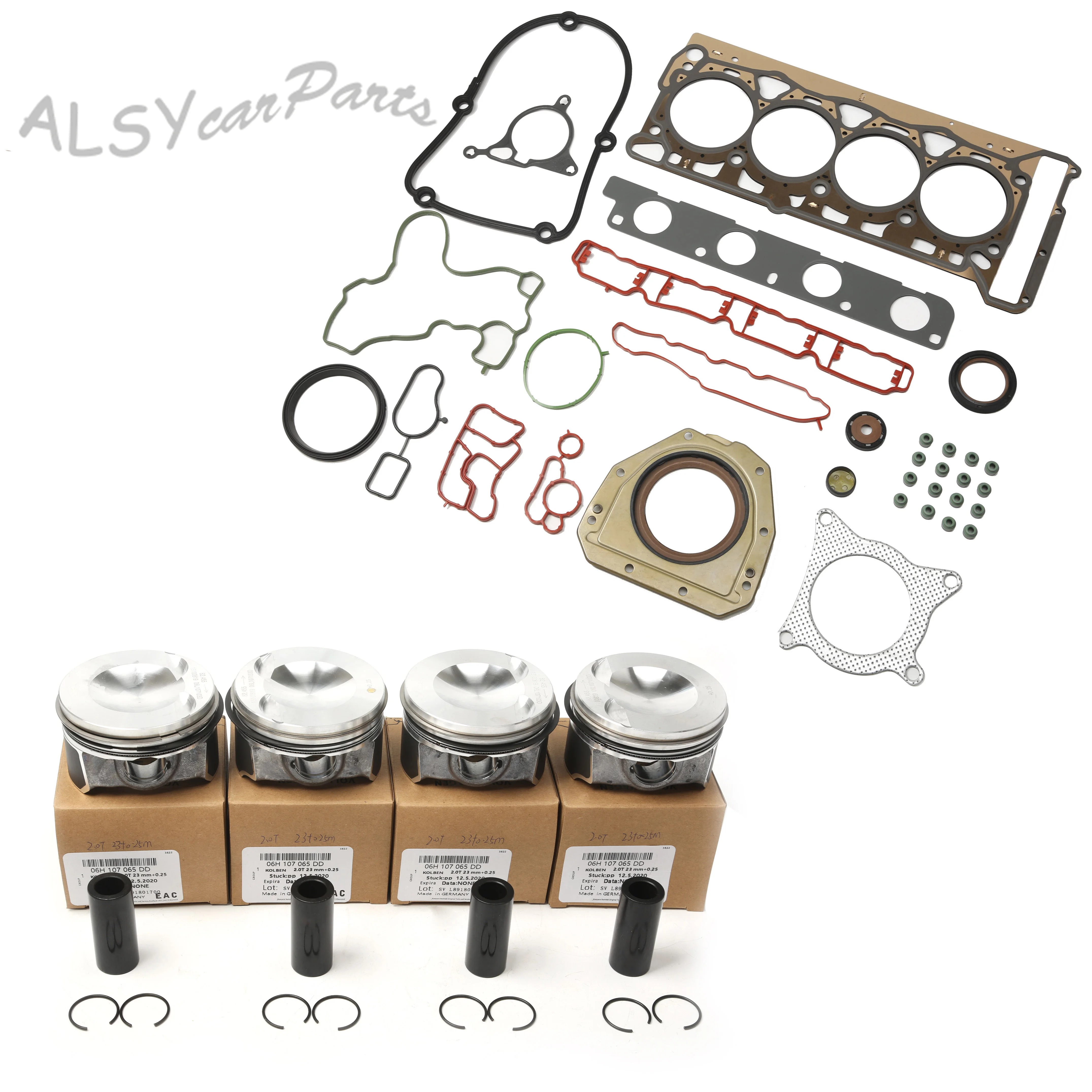 

Engine Repair Kit Piston Oversized 0.25MM 06H107065DD For VW BEETLE EOS GOLF VI PASSAT B7 AUDI A3 TT Seat LEON Skoda SUPERB II