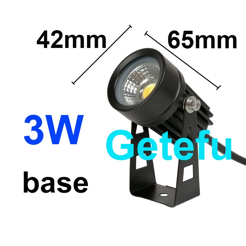 thumbnail image 1 of Luz LED para césped de paisaje impermeable y regulable, 12 V, 110 V, 220 V, luz LED para paisaje IP65, luz LED para exteriores, lámpara de jardín de 5 W, 7 W, 10 W y 12 W, 1 of 5