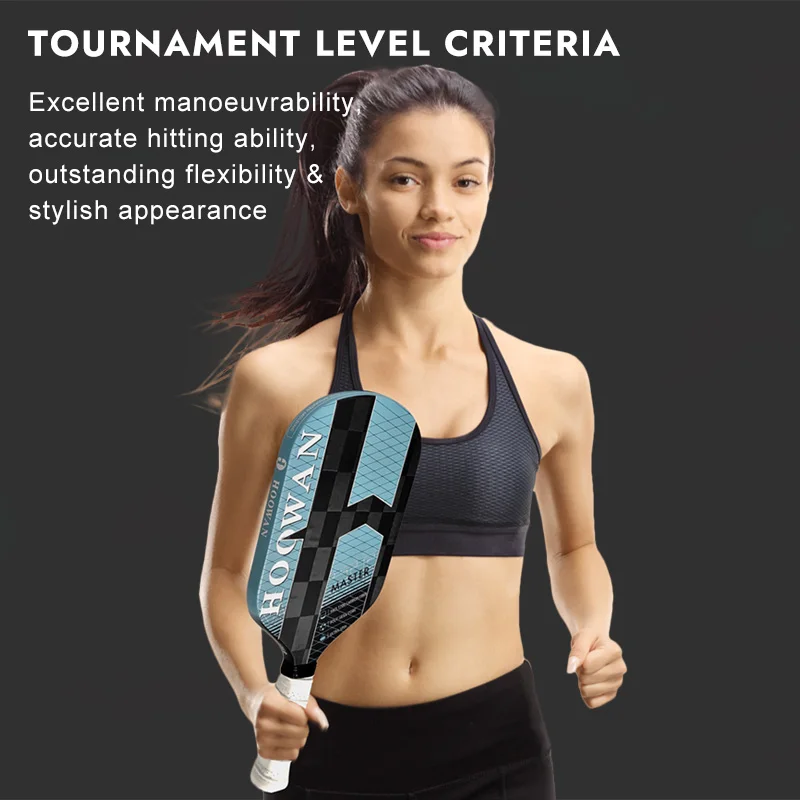 ピックルボール パドル HOOWAN カーボン 熱成形ユニボディ エッジフォーム ピックルボール パドル HOOWAN カーボン 熱成形ユニボディ