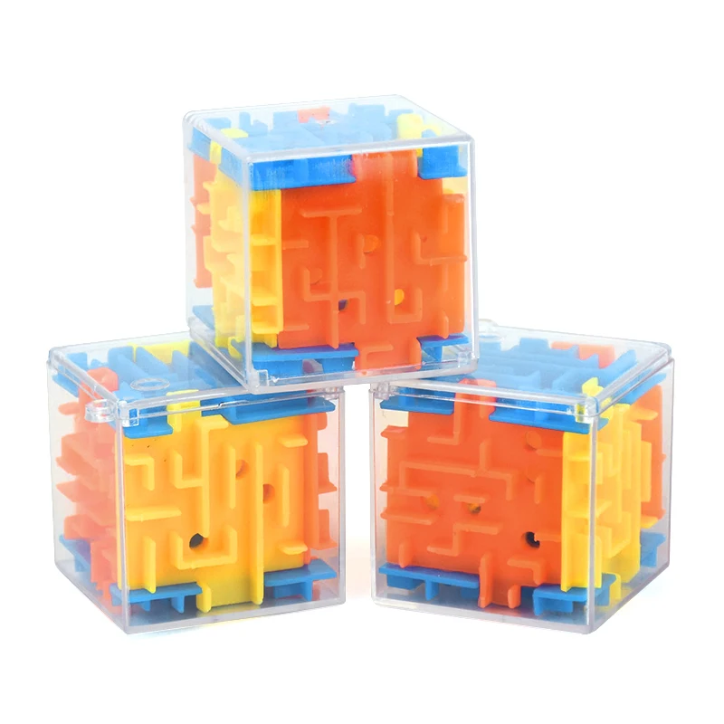 1-10Pcs 3D Cube Rolling Beads Maze Kids Toy Boy Girl Birthday Party Favors Goody Bag Pinata Filler Christmas Wedding Guest Gifts