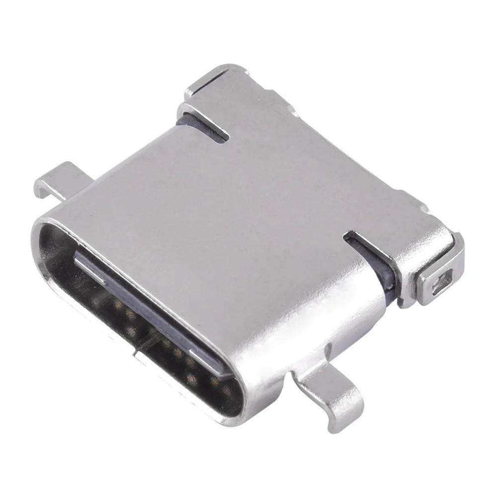 USB C타입 전원 암 리셉터클 커넥터, 고전류 충전 인터페이스 포트, USB-C 잭 도크, L:9mm, 10mm, 10 개