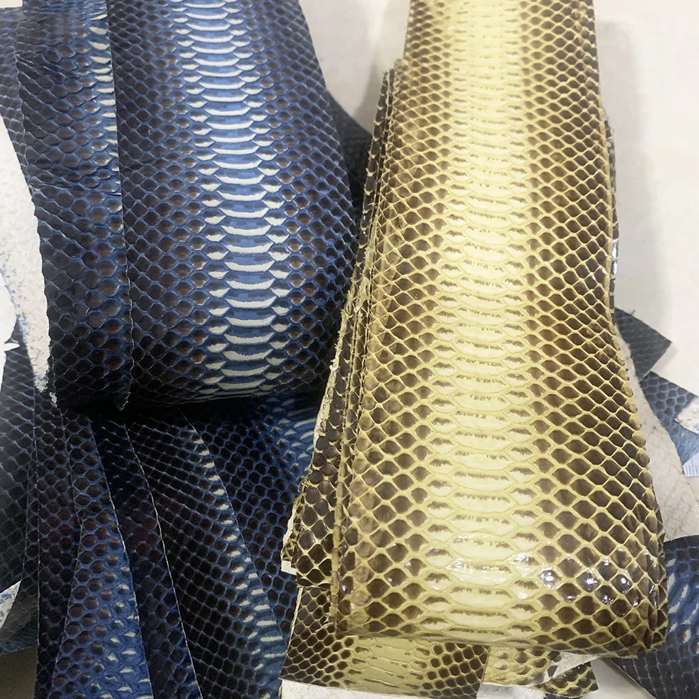Leather Fabric Leather Material Handmade Leather Primary patterned snake skin Printing Leather Snake Skin For Phone Case,Belt DIY,Handmade Watch Strap Making Materials leather fabric,leather material,handmade leather