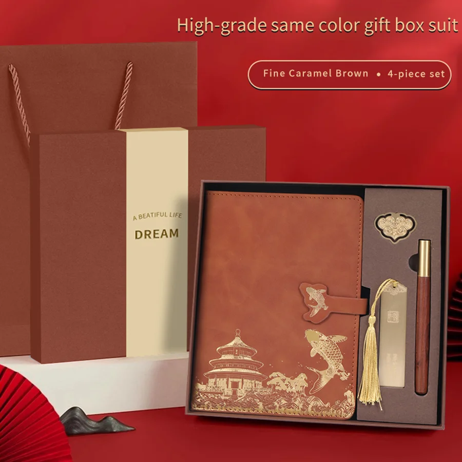 Coffret cadeau pour carnet de notes, cadeau personnalisé haut de gamme pour amis et famille, comprenant des signets et des stylos, offre spéciale