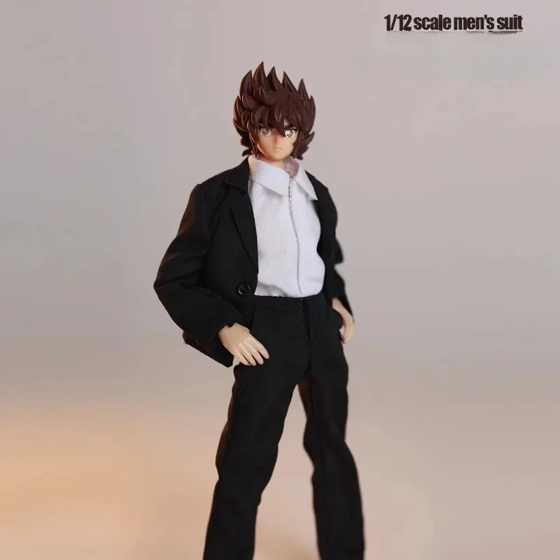 ACG-47 1/12 스케일 취미 트렌드 서양식 의류 남성 정장 셔츠 바지 세트 모델 장식 6인치 군인 액션 피규어 바디에 적합