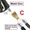 Car Wash Gun Adaptor For Karcher LAVOR NILFISK STIHL BOSCH High Pressure Wash Hose To Wash Gun 3/8" Quick Connect 6