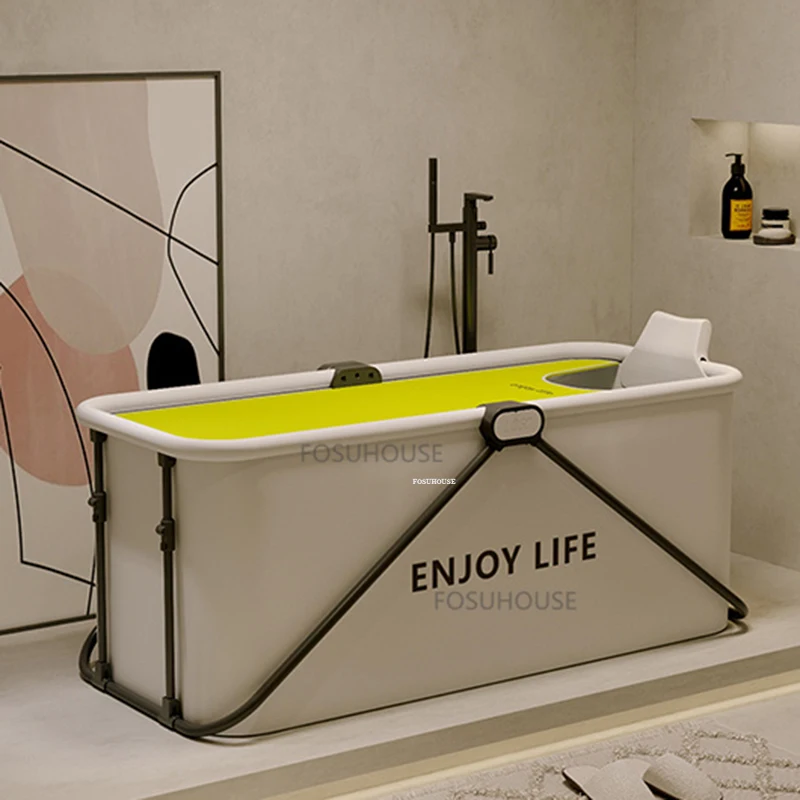 Thicken Design Bathtubs For Bathroom Products Whole Body Comfortable Insulation Bath Tub Home Folding Adult Portable Bathtub