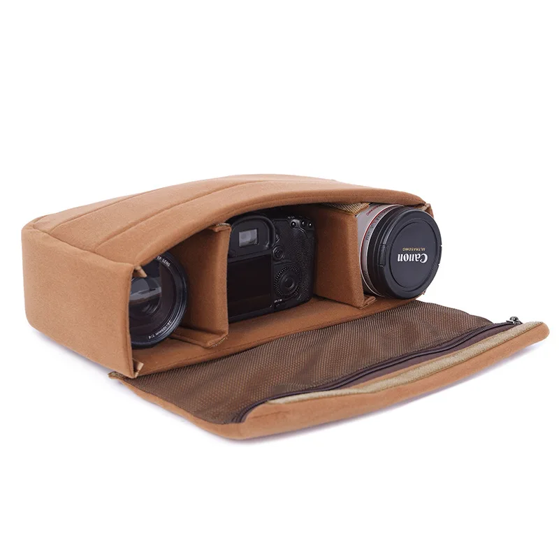 CADeN DSLR Camera Bag Causual Water-resistant Canvas Camera Sling Bag for Canon Nikon Sony Shockproof Lens Case for Photography