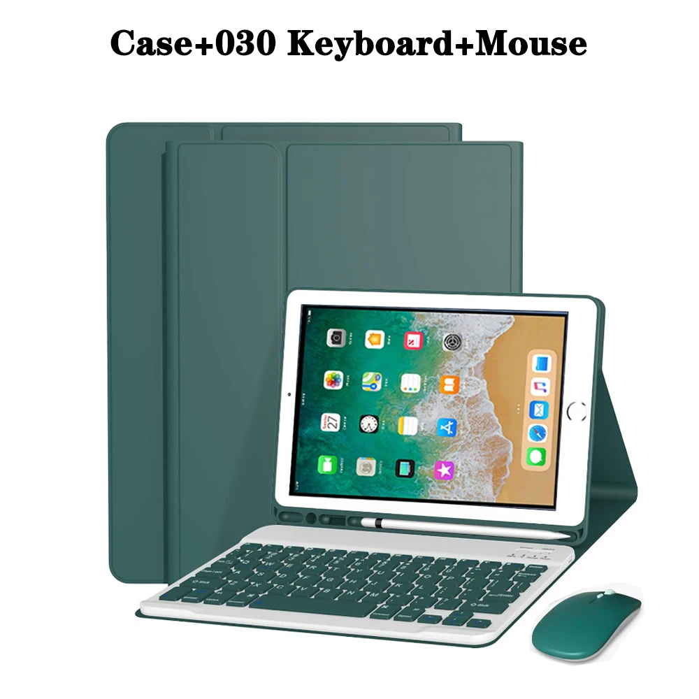 Premium Tablet Case with Detachable Keyboard and Pencil Holder, 9.7 Inch