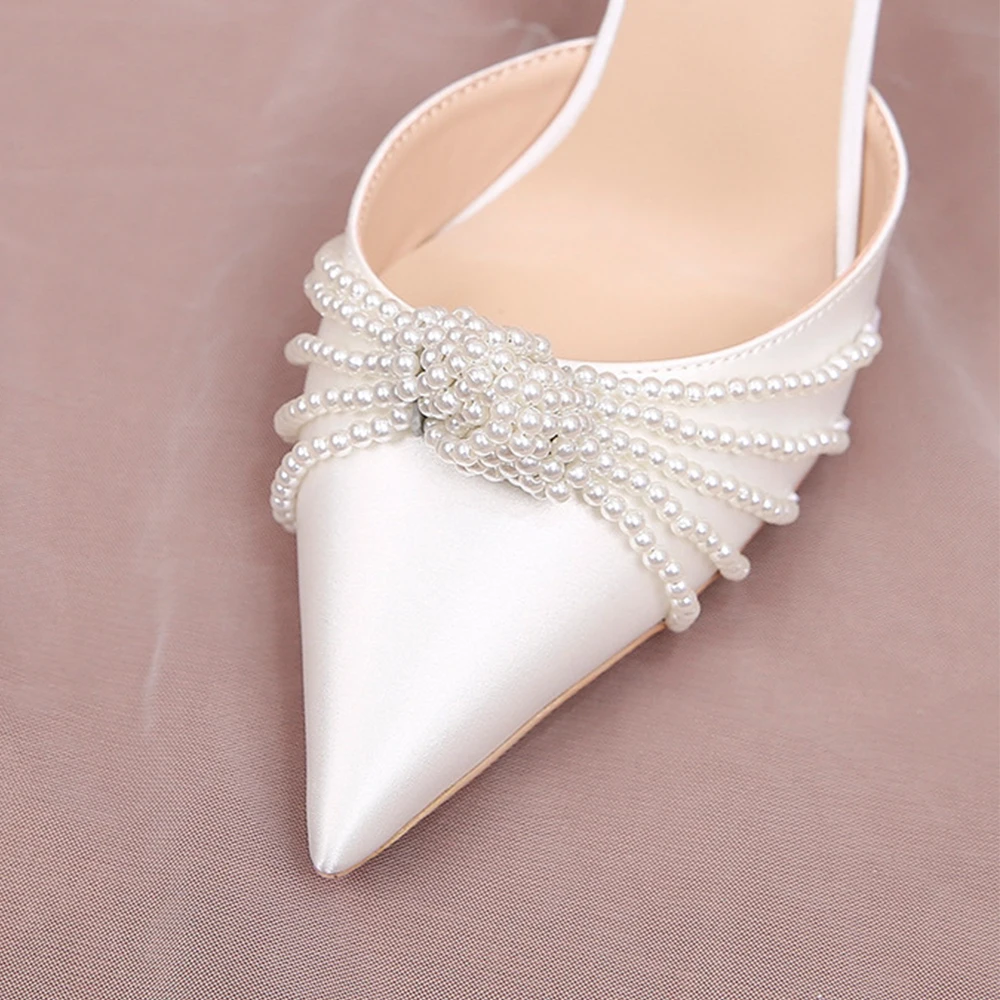 Pearl Wedding Shoes For Bride