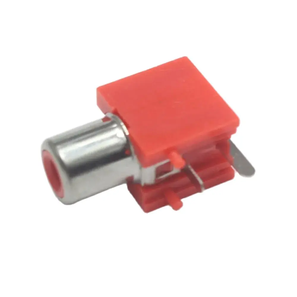 4 Pezzi Connettore RCA 2x Rosso 2x Bianco Femmina Presa Circuito Stampato PCB - Foto 4