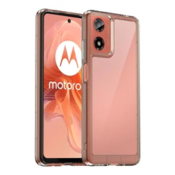 Transparent Silicone TPU Protective Case - Clear Cover for Moto G75 5G (GRAY)