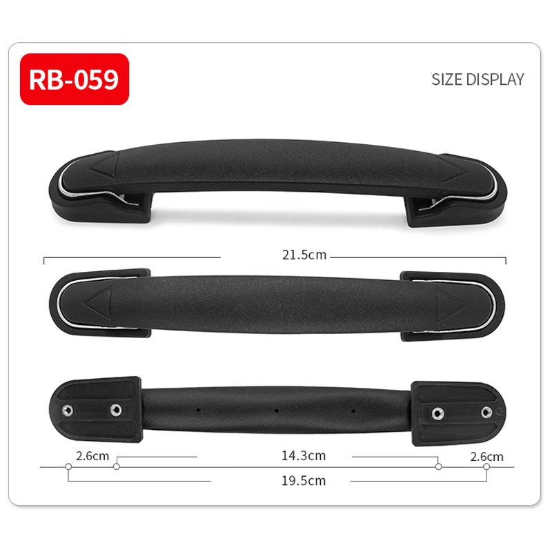 Universal Travel Luggage Handle Grip Replacement - Black Bag Accessory