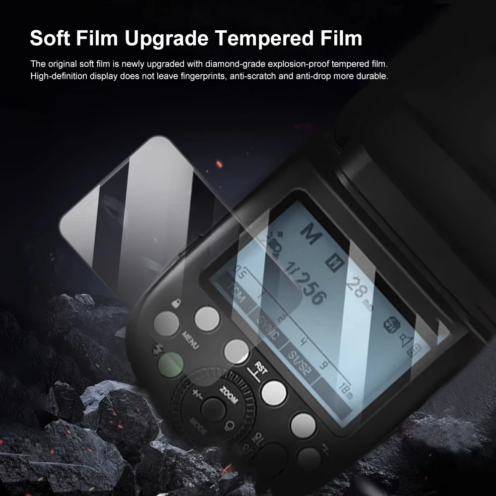 Godox Tempered Glass Film for x3 xpro Trigger V1 V850III V860III TT685II V860II V850II TT600 V350 TT350 Canera Flash Light tempered film glass