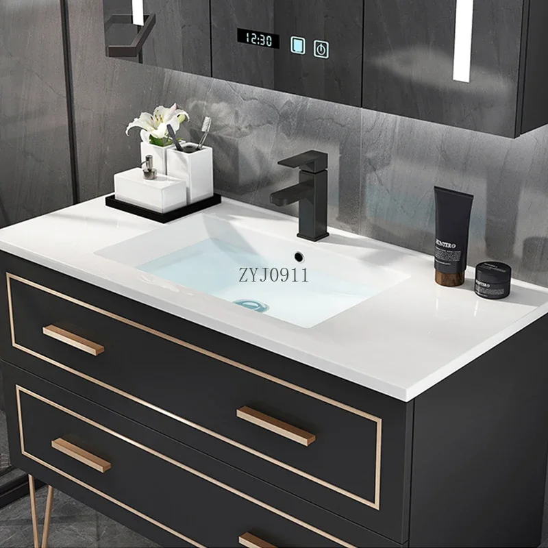 Light Luxury Wash Basin Hand Washing Basin Cabinet Bathroom Floor Washstand