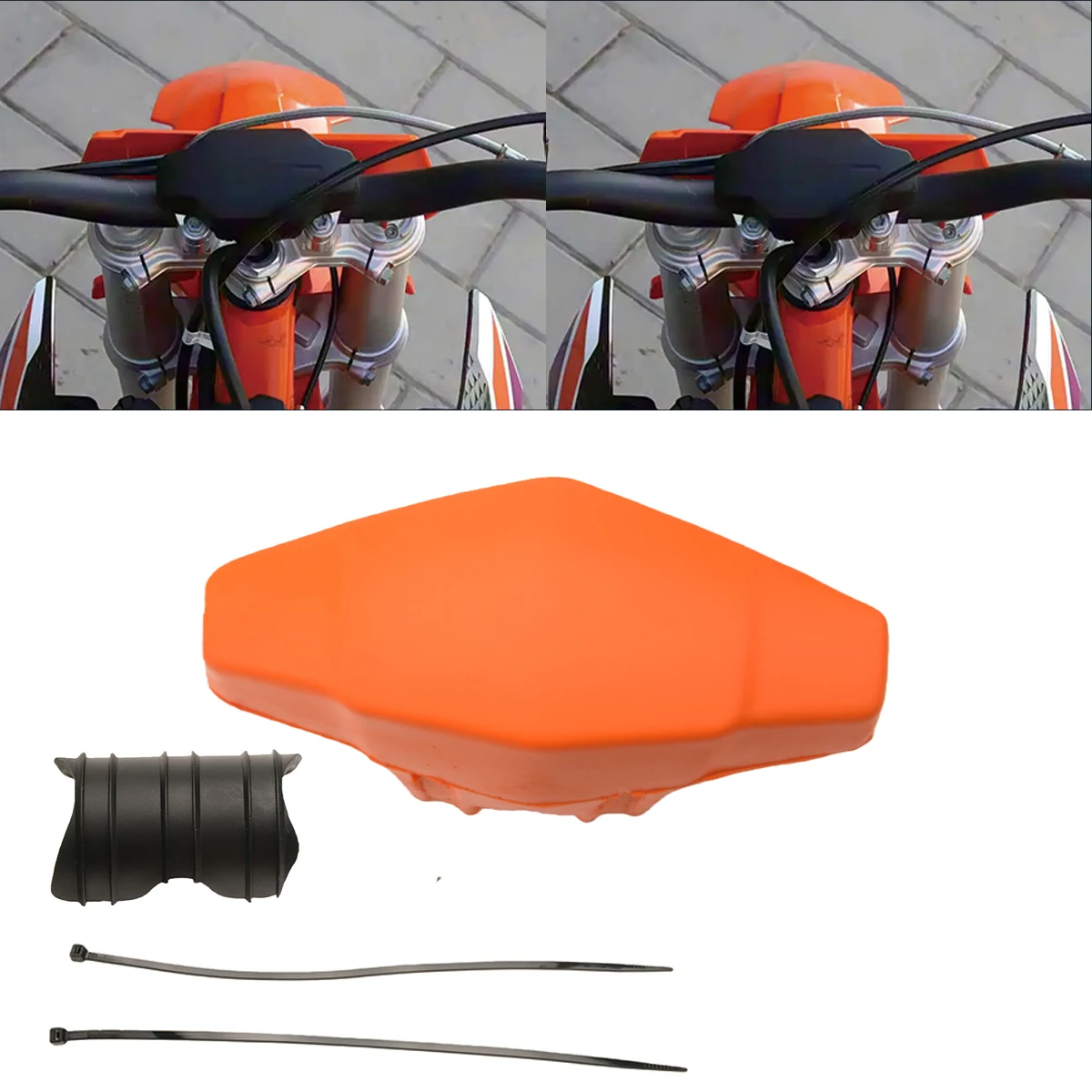 Motorcycle Handlebar Pads Direction Handle Chest Guard Bottom ...