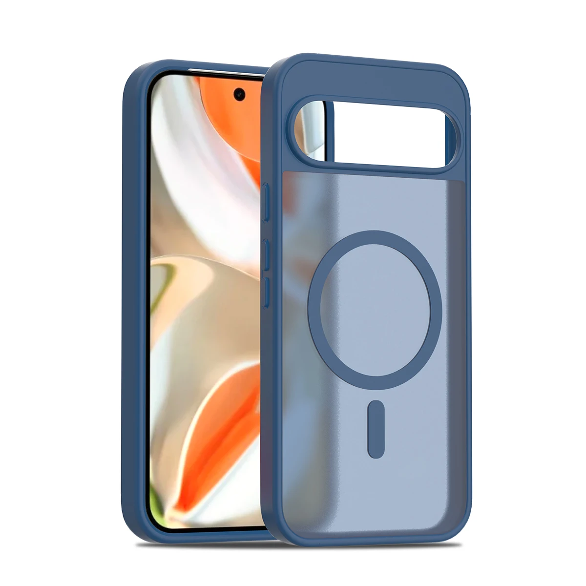 Magnetic Matte Translucent PC Shockproof Case with Magsafe Wireless Charging Compatibility
