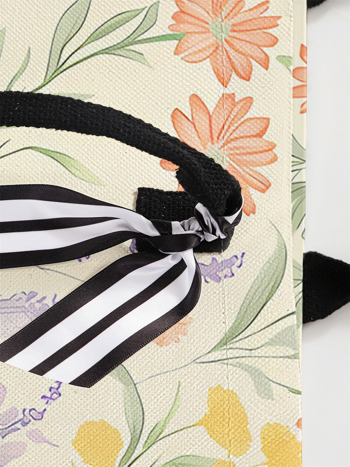 Floral Pattern Printed Handbag - Tote Bag, Women's Gift Handbag Beach Bag, Large Capacity Handbag Suitable for Men and Women